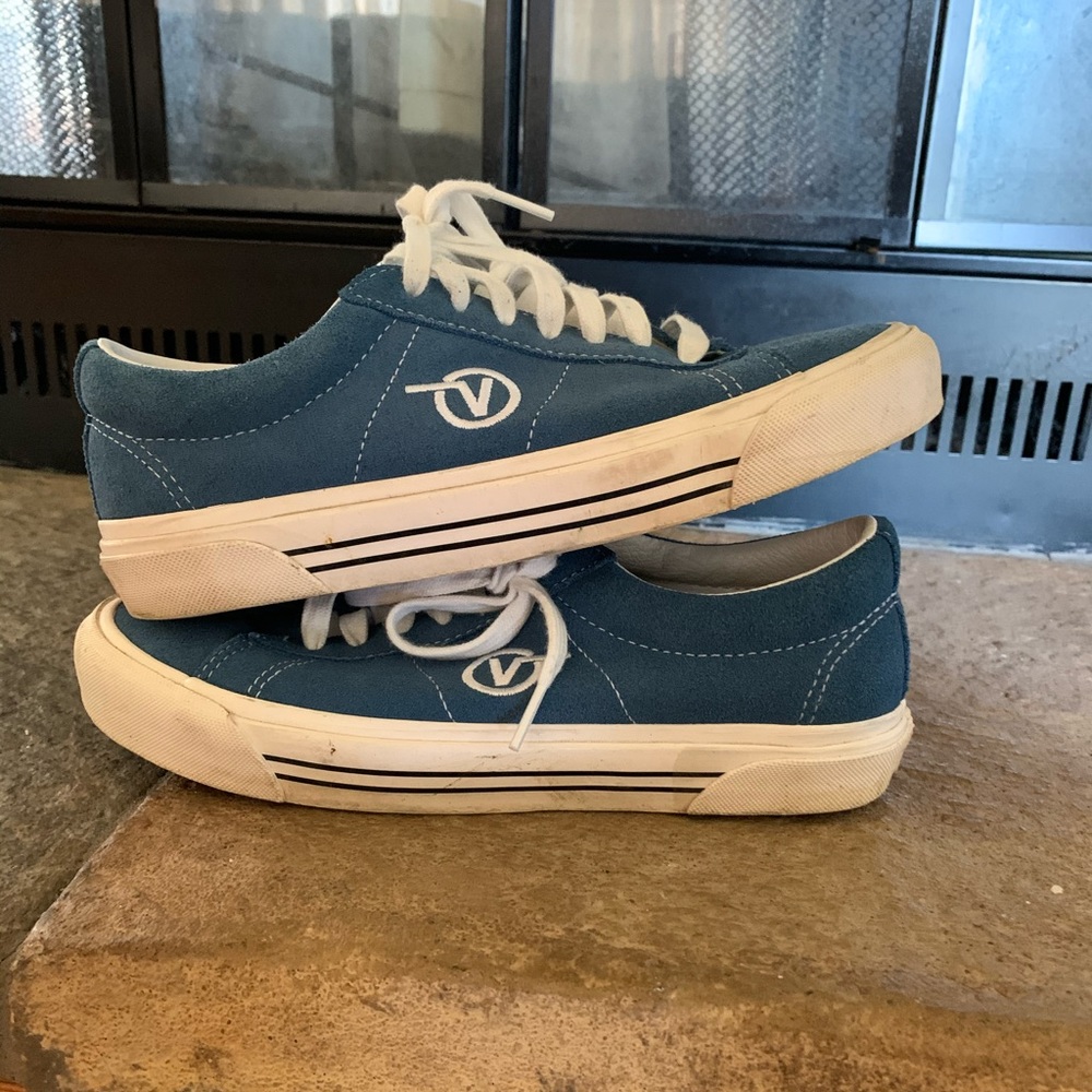 navy suede vans